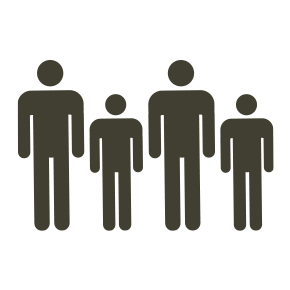 Icon showing 4 people