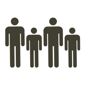 Icon showing 4 people