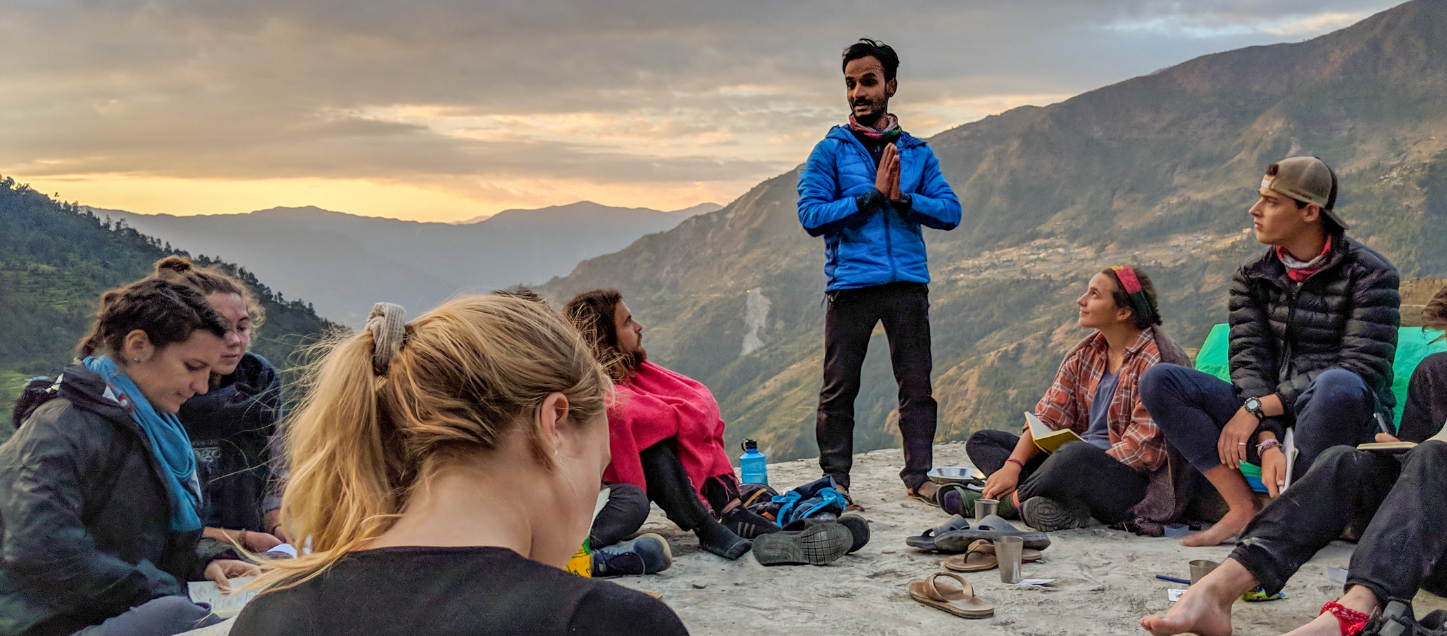 Impromptu teaching in the Himalayas