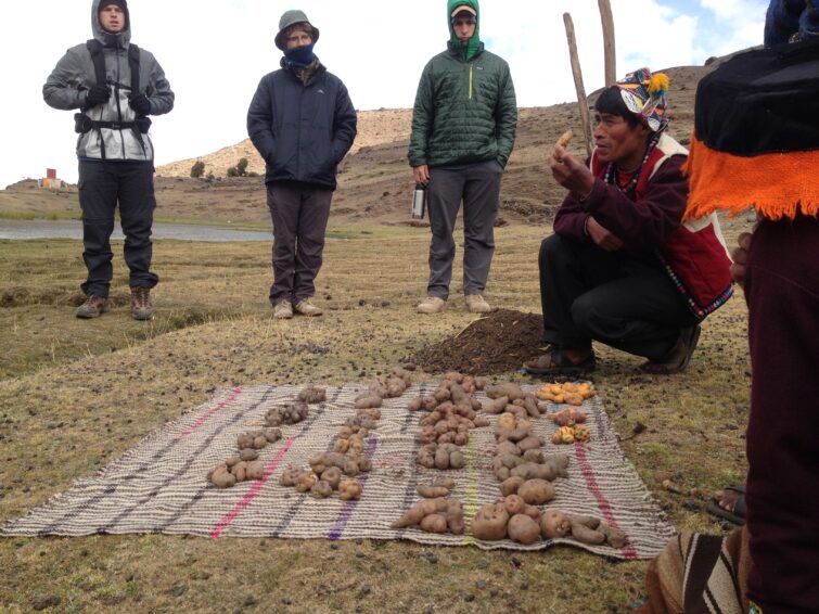 man holding potato